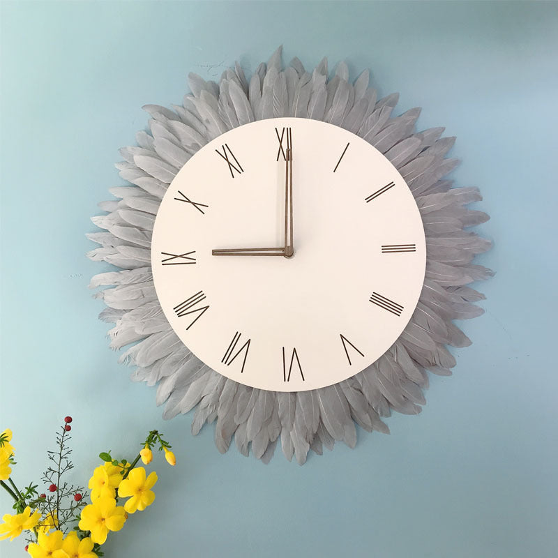 Creative Wall Clock Woven Tapestry Clock Clock - AlburyMart