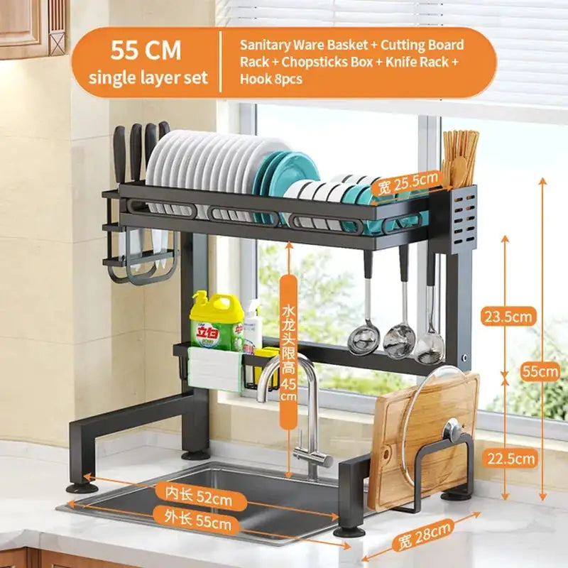 Kitchen Storage Shelf Organizer - AlburyMart