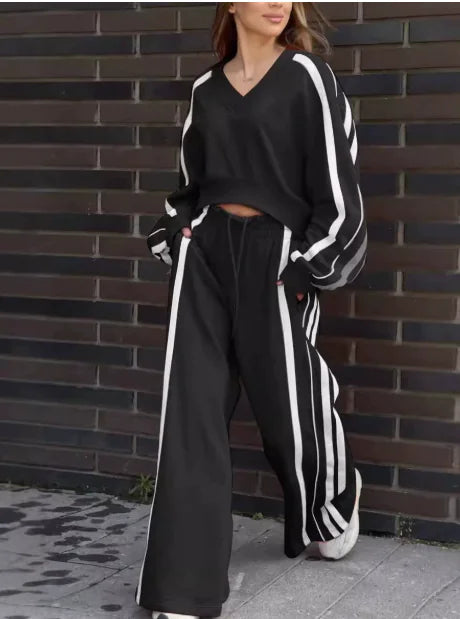 Women's Casual Long Sleeve and Pants Set (2 Pieces) - AlburyMart