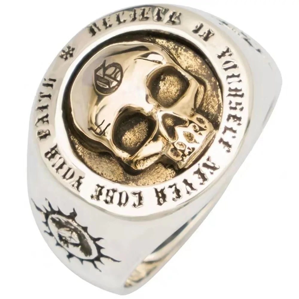 Vintage Skull Rings for Men: Domineering Hip-hop Punk Rock Jewelry - AlburyMart