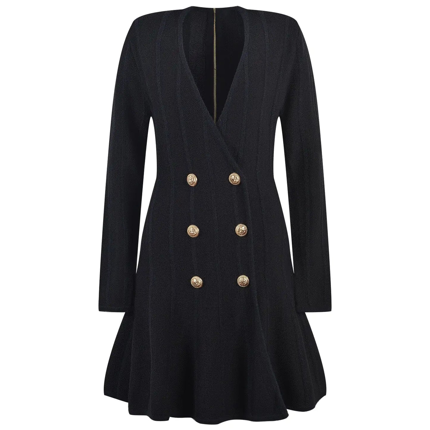 Double Breasted Mini Dress - AlburyMart