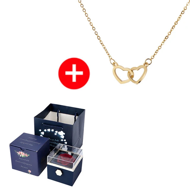 New Valentine Eternal Rose Jewelry Ring Box - AlburyMart