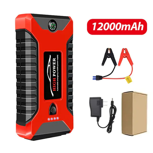 26000mAh/20000mAh Car Jump Starter 1000A 12V Output Portable Emergency Start-up Charger for Cars Booster Battery Starting Device - AlburyMart