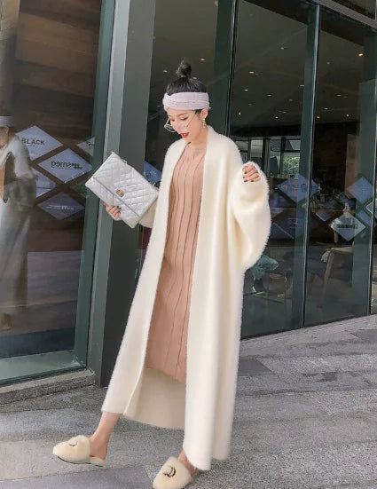 Long Cozy Chunky Knit Cardigan for Women - AlburyMart