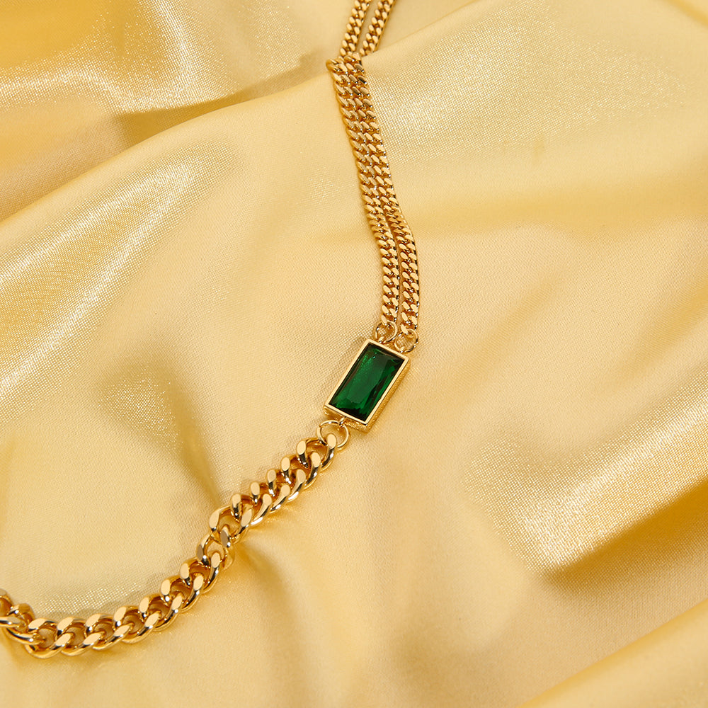 Green Stone Necklace - AlburyMart