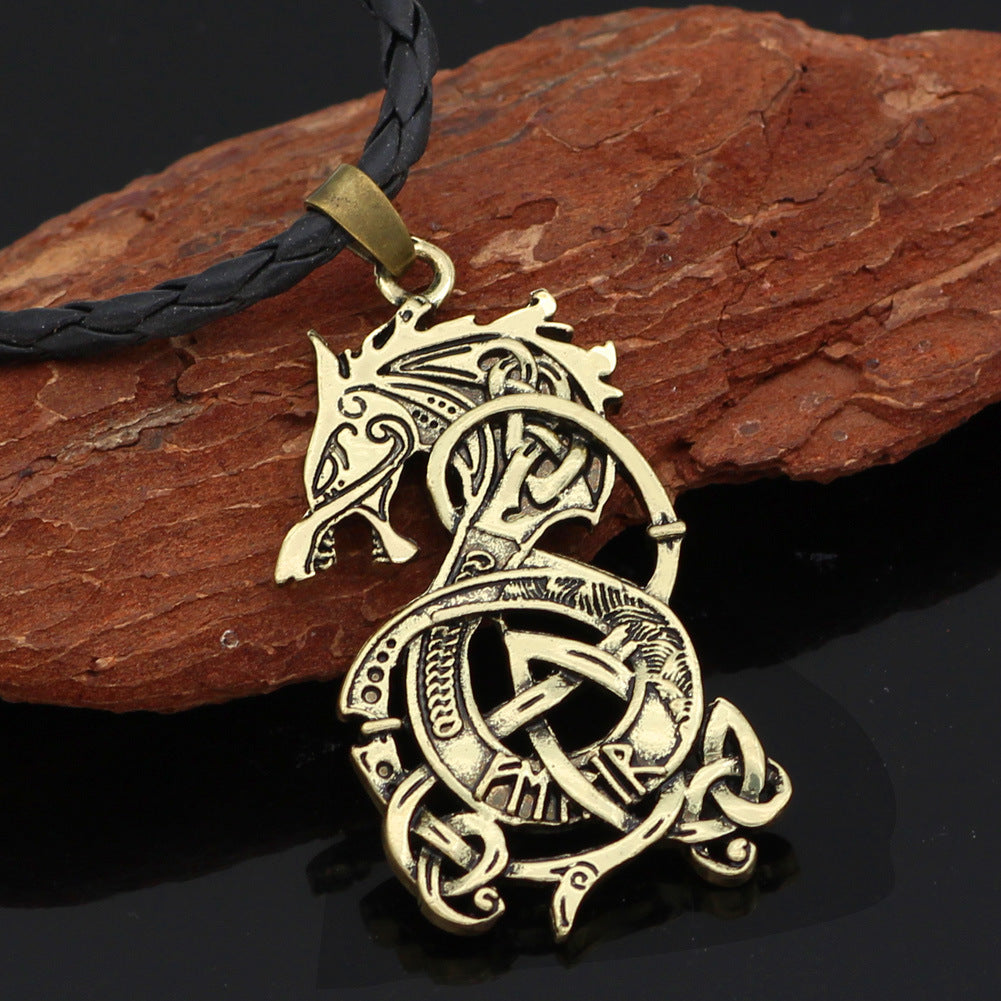 Viking Dragon Pendant Necklace - AlburyMart
