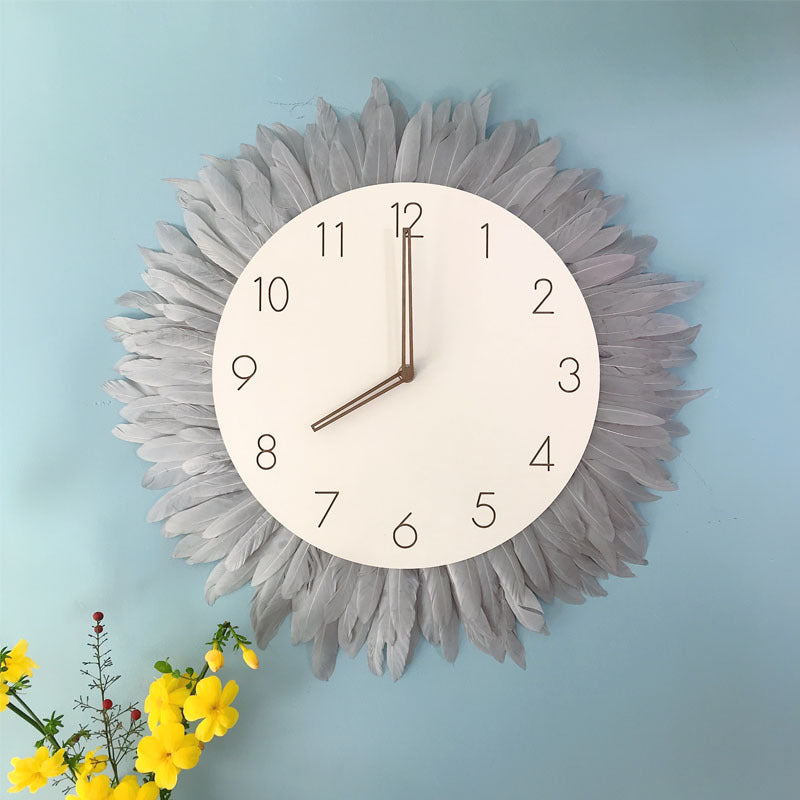 Creative Wall Clock Woven Tapestry Clock Clock - AlburyMart