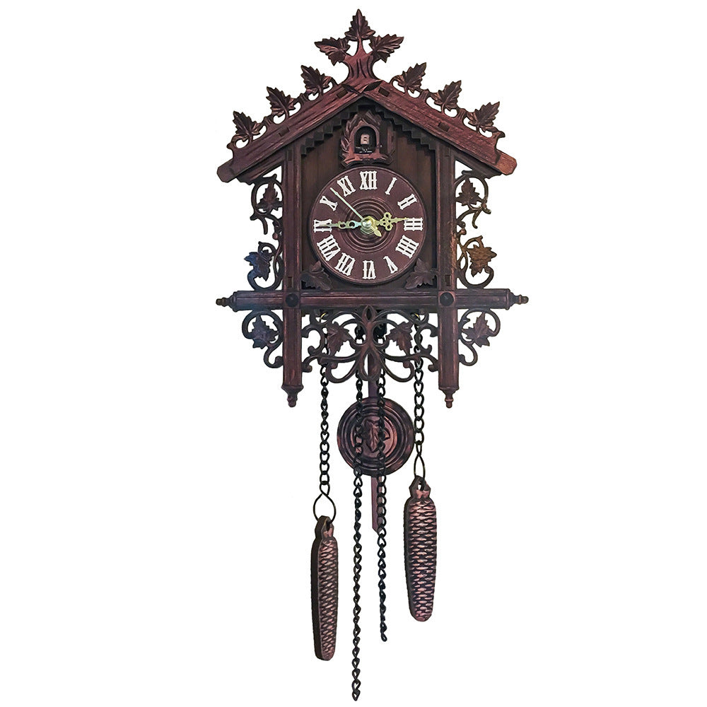 Vintage Wooden Hanging Cuckoo Wall Clock For Living Room Home Restaurant Bedroom Drop Ship - AlburyMart