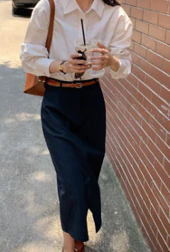 High Waist Slit Skirt - Summer New Style