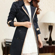 Autumn Double-Breasted Trench Coat