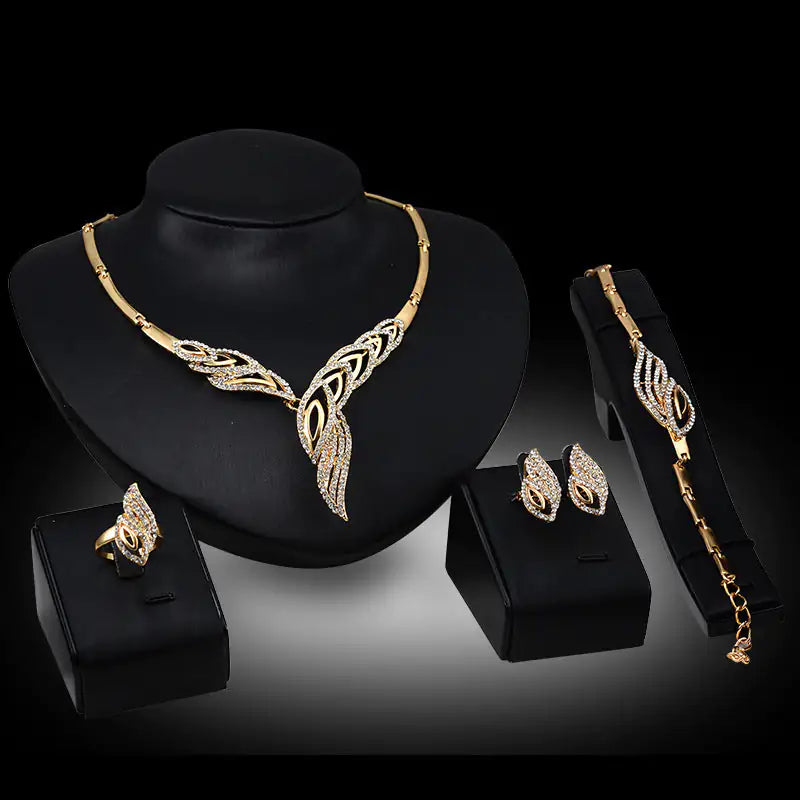 Gold Indian Bridal Jewelry Set - AlburyMart