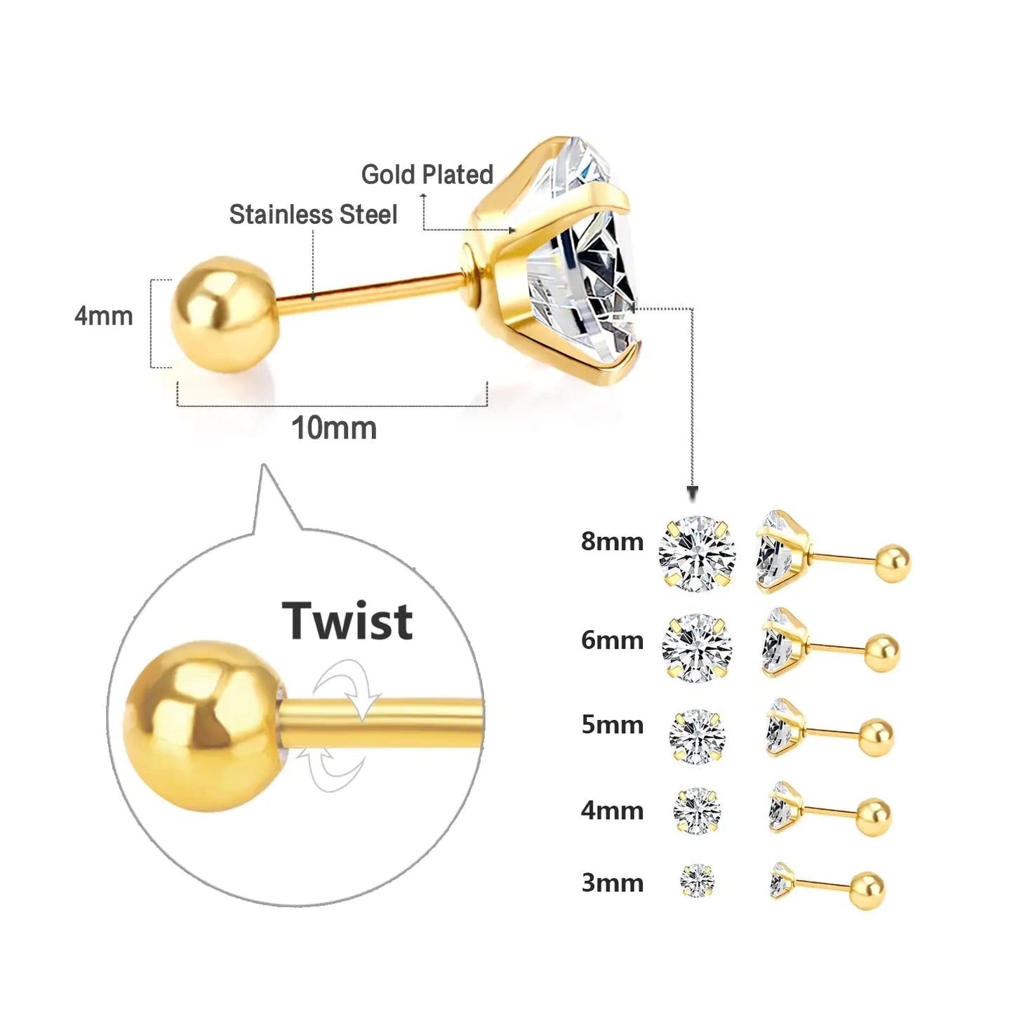 Elegant Crystal Earrings - AlburyMart