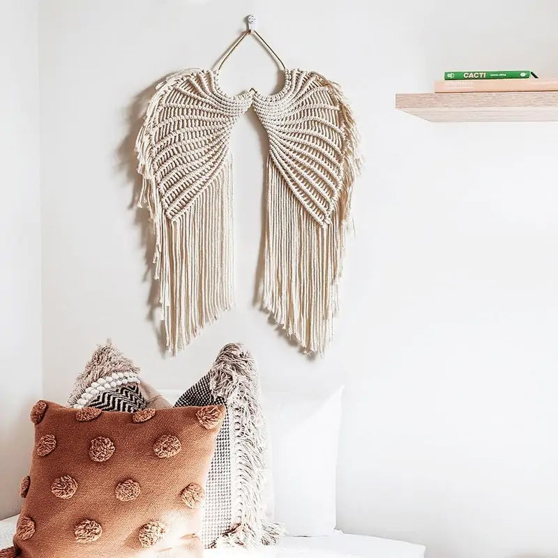 Woven Angel Wings Hanging Decor - AlburyMart