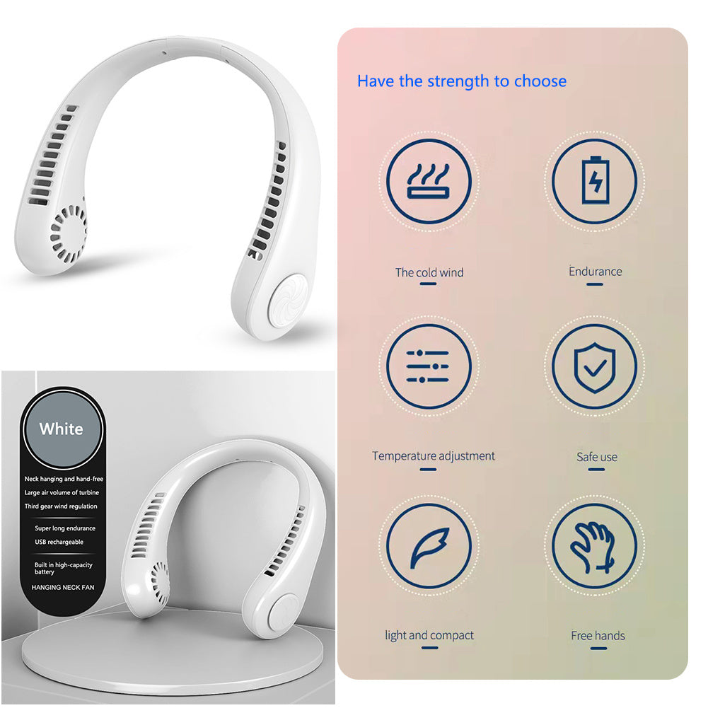 Hanging Neck Fan Portable Cooling Fan - AlburyMart