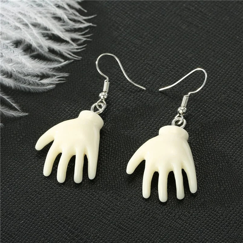 Handmade Angel Face Resin Dangle Earrings: Creative Jewelry Gift - AlburyMart