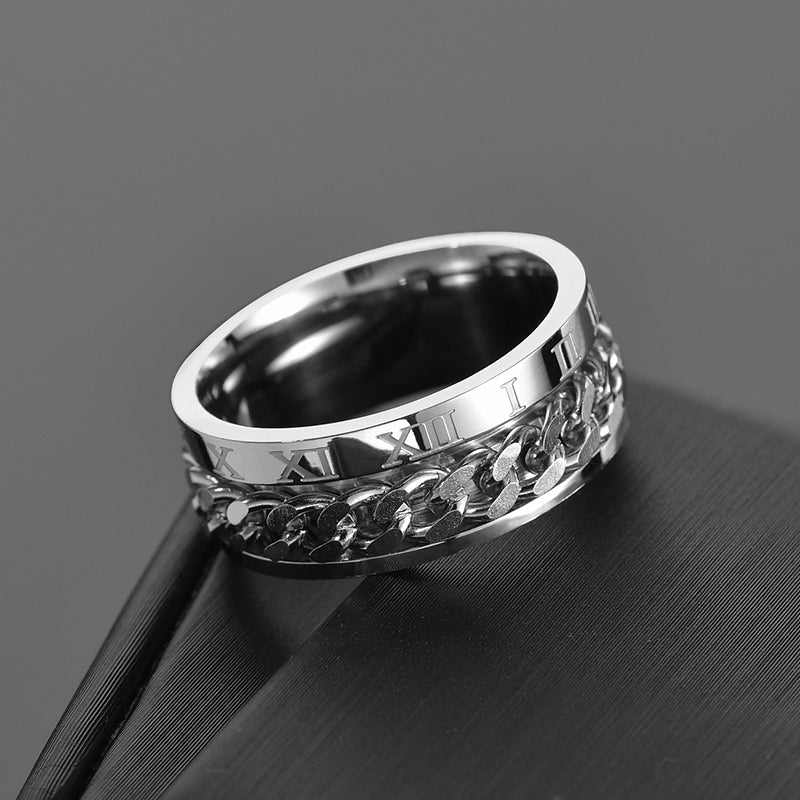 Roman Numbers Spinner Rings - AlburyMart