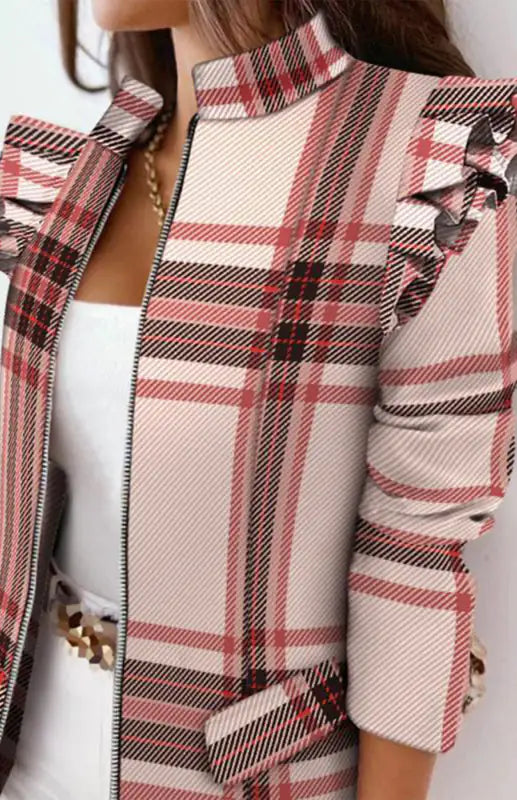 Long Sleeve Printed Coat - AlburyMart