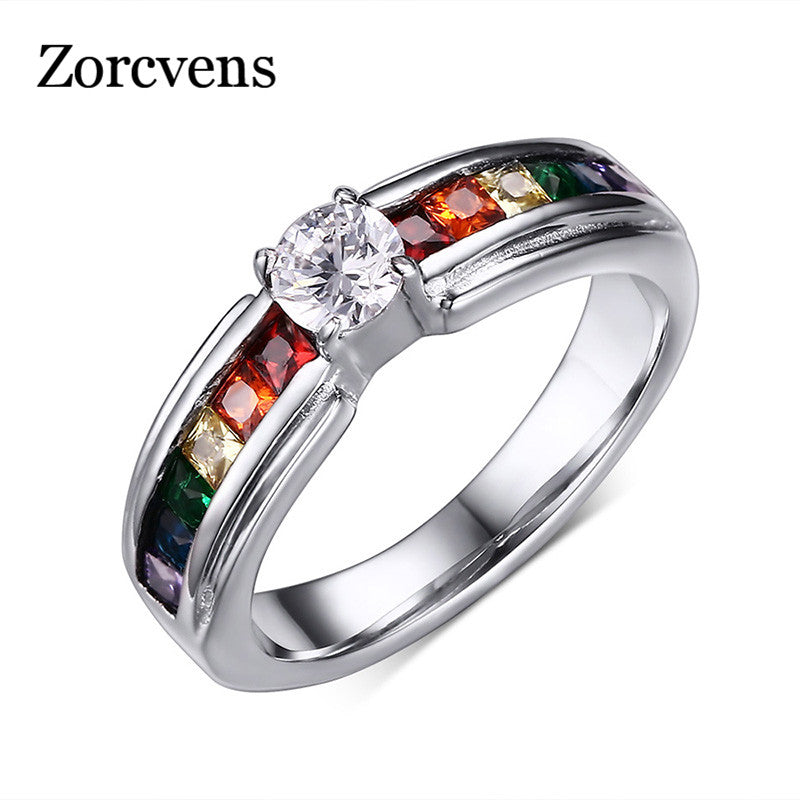 Zircon Rainbow Ring - AlburyMart