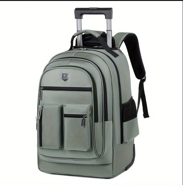 Trolley Backpack Ultra-light Trolley Bag Large Capacity Single-directional Wheel - AlburyMart