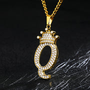 Zircon Alphabet Necklace