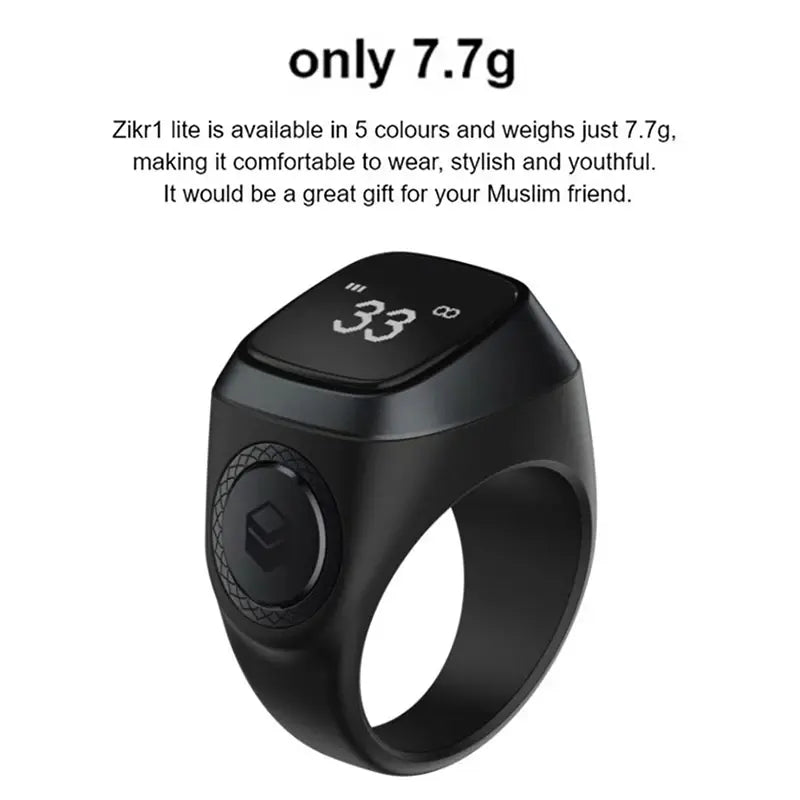 Smart Bluetooth Tasbih Ring For Muslims - AlburyMart