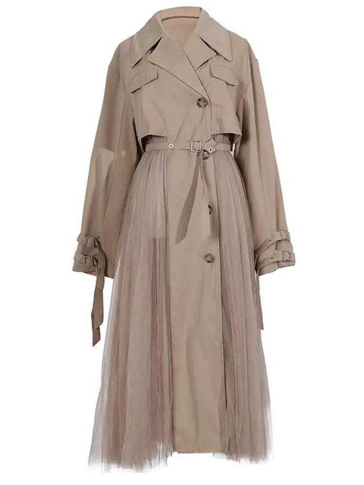 Tulle Trench Coat - AlburyMart