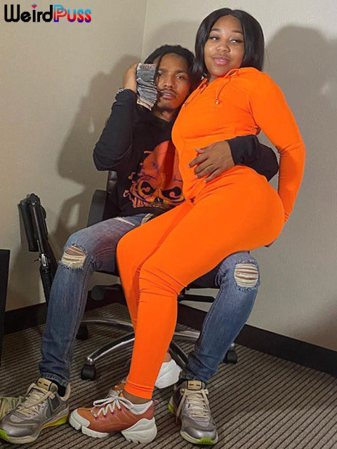 Hooded Tops and Sporty Leggings - AlburyMart