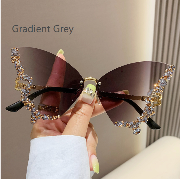 Diamond Butterfly Sunglasses - AlburyMart
