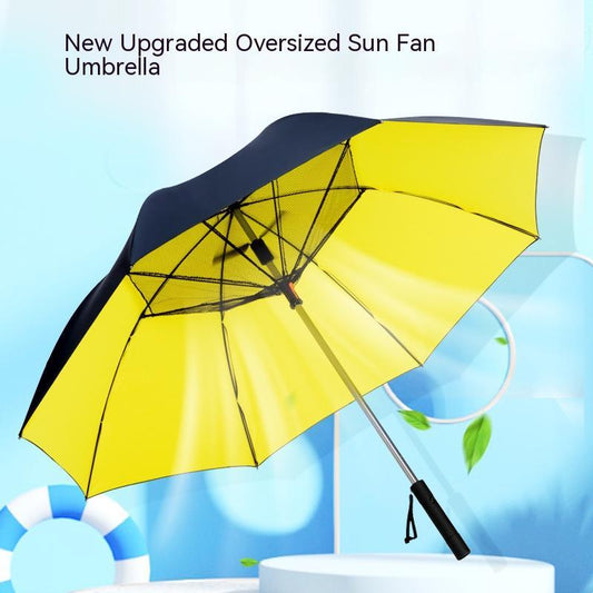 USB Power Bank Umbrella With Fan Summer Cooling - AlburyMart