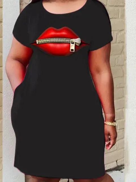 O-Neck Loose Casual Dresses - AlburyMart