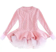 Kids Winter Knitted Chiffon