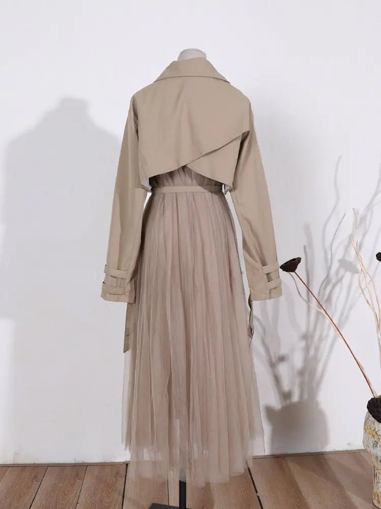 Tulle Trench Coat - AlburyMart