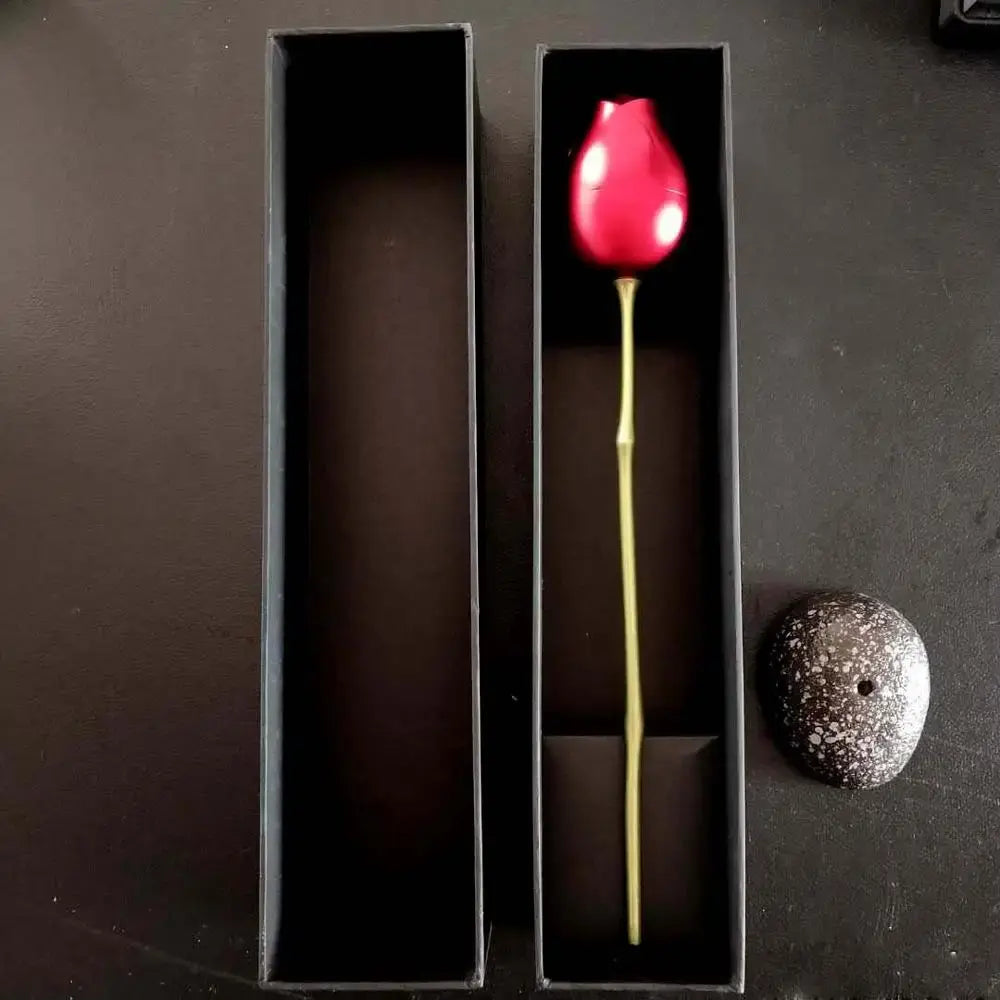 Fashion Rose Flower Jewelry Packaging Zirconia Necklace - AlburyMart