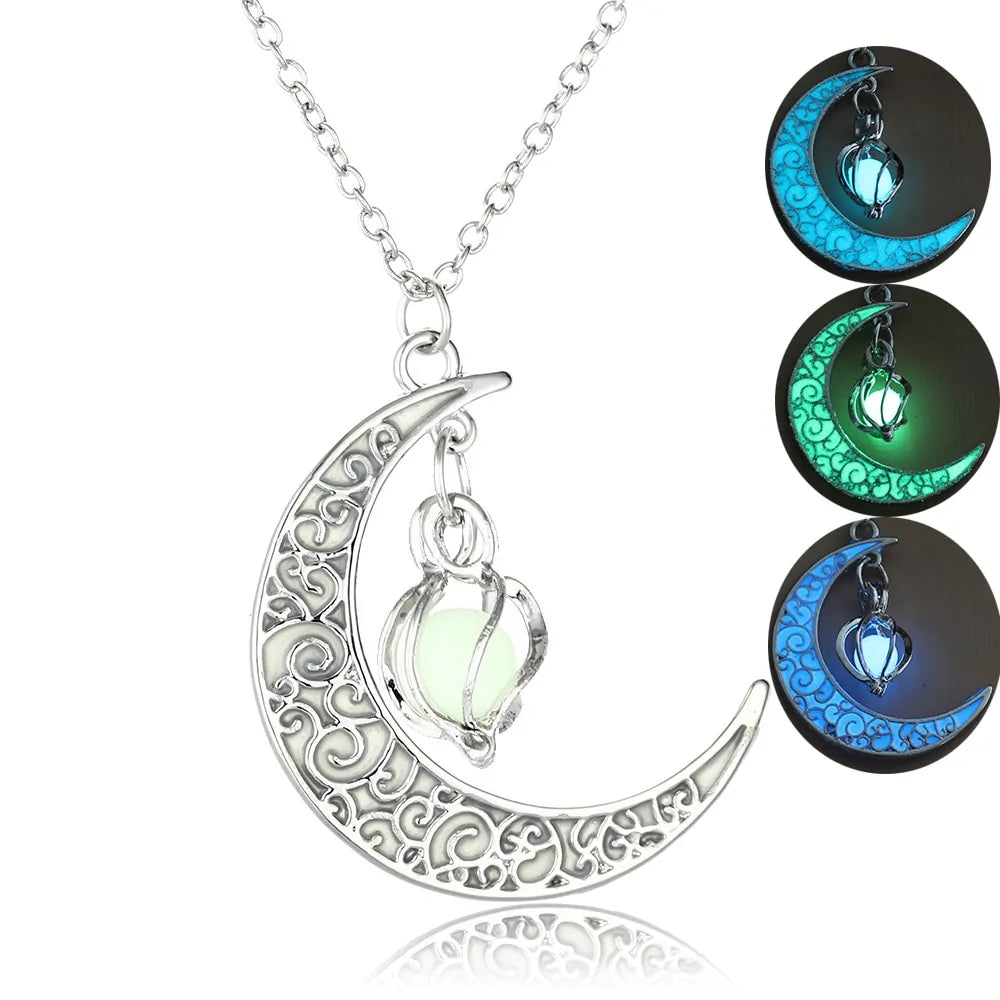 Moon Glowing Necklace - AlburyMart