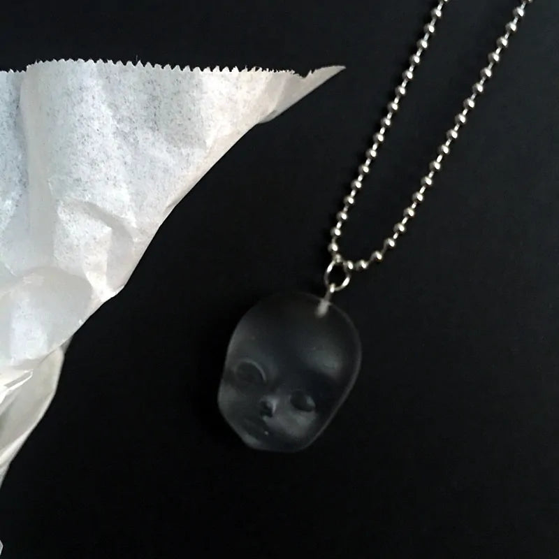 Handmade Angel Face Resin Dangle Earrings: Creative Jewelry Gift - AlburyMart