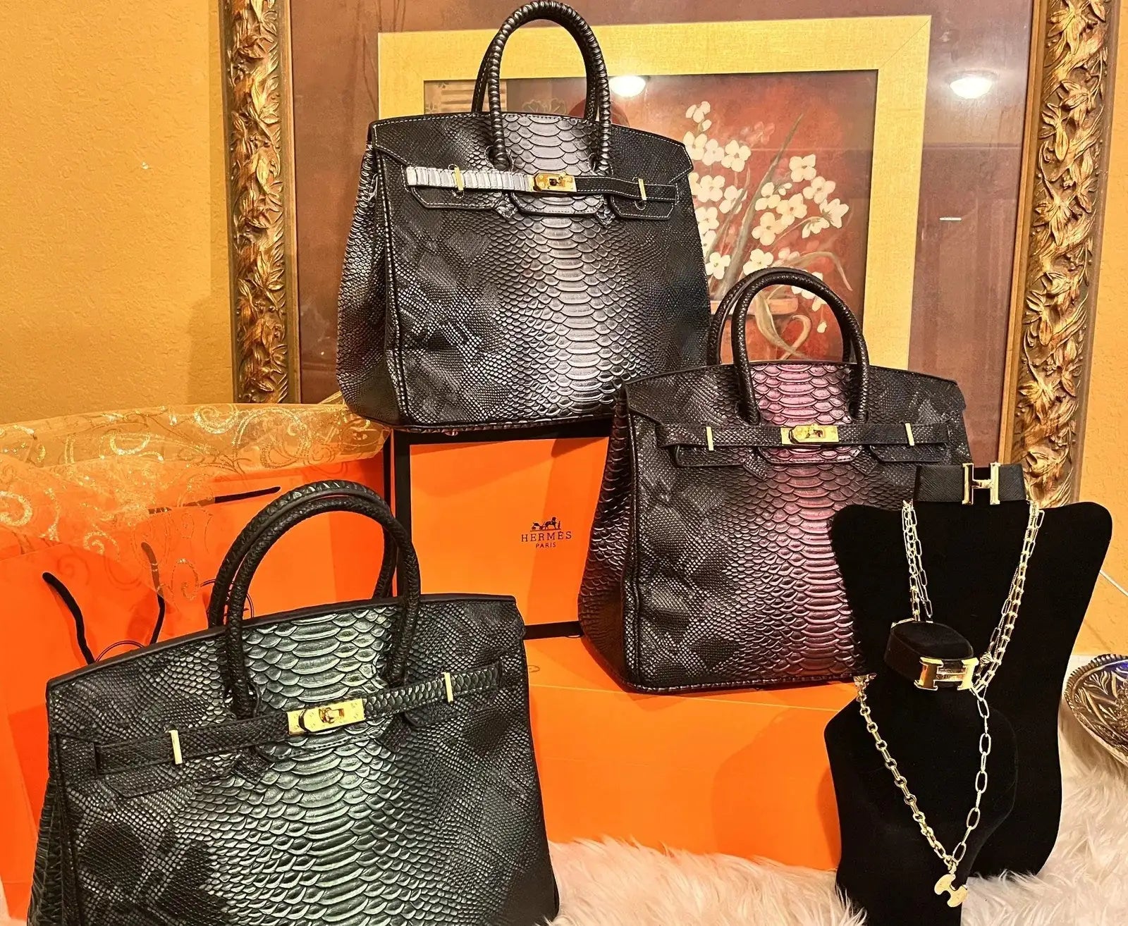 Lux Crocodile Design Bags - AlburyMart