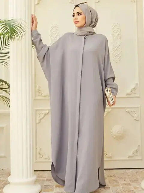 Fashion Single Breasted Muslim Dresses - AlburyMart