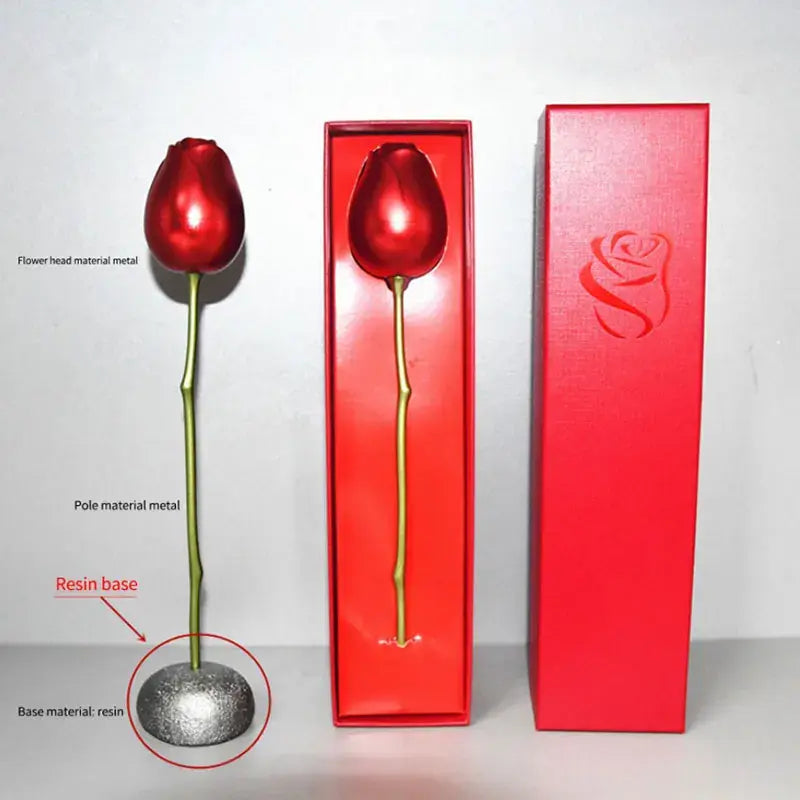 Fashion Rose Flower Jewelry Packaging Zirconia Necklace - AlburyMart