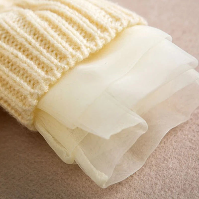 Kids Winter Knitted Chiffon - AlburyMart