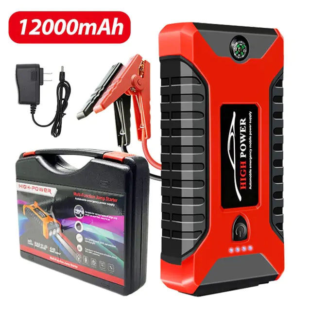 26000mAh/20000mAh Car Jump Starter 1000A 12V Output Portable Emergency Start-up Charger for Cars Booster Battery Starting Device - AlburyMart