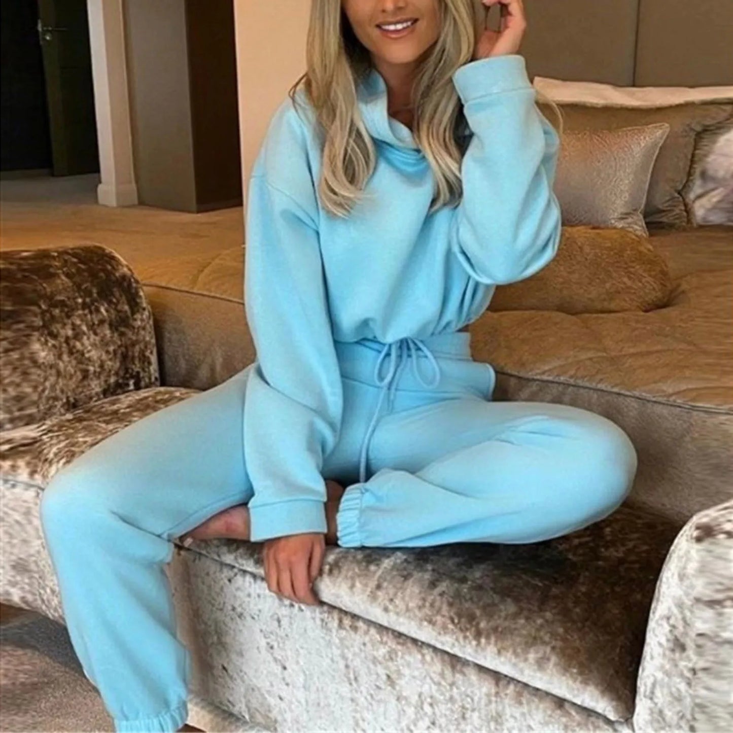 Winter Two Piece Sets Women Tracksuit - AlburyMart