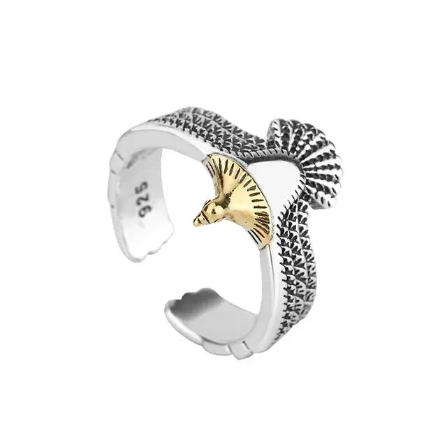 Adjustable Eagle Wings Ring Stylish Personal Jewelry - AlburyMart