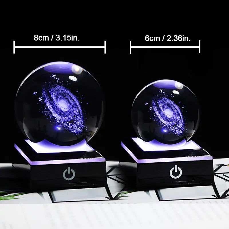 3D Galaxy Miniature Crystal Ball - AlburyMart