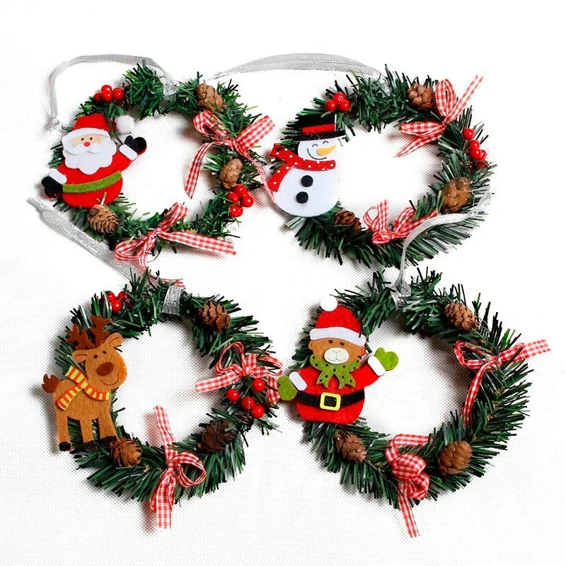 Christmas Wreath Wood Christmas Decor - AlburyMart