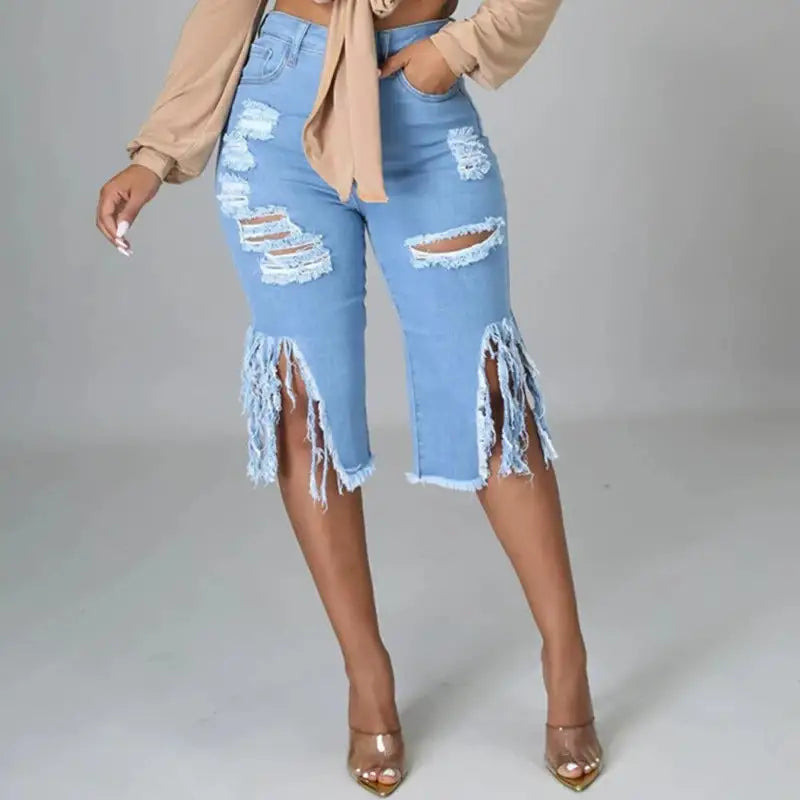 Denim Medium Ladies Pants - AlburyMart