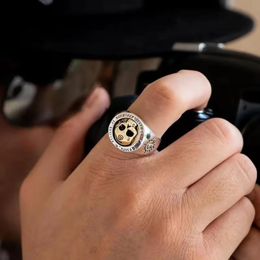 Vintage Skull Rings for Men: Domineering Hip-hop Punk Rock Jewelry - AlburyMart