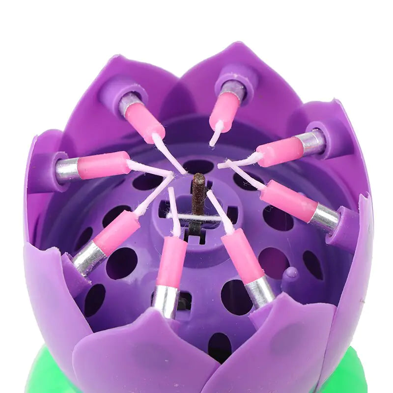 Lotus Music Birthday Candle - AlburyMart