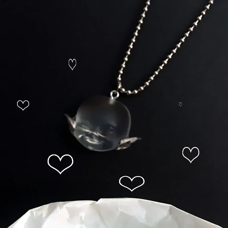 Handmade Angel Face Resin Dangle Earrings: Creative Jewelry Gift - AlburyMart