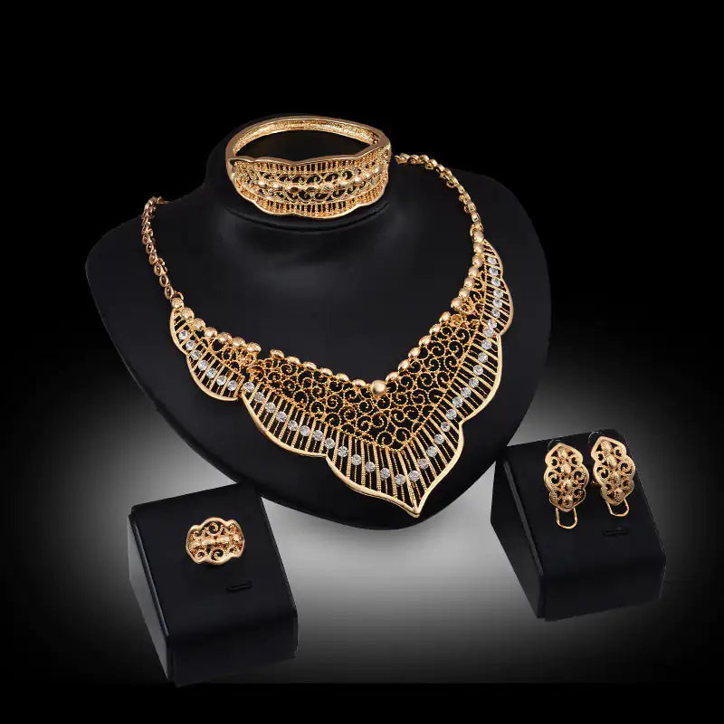 Gold Indian Bridal Jewelry Set - AlburyMart