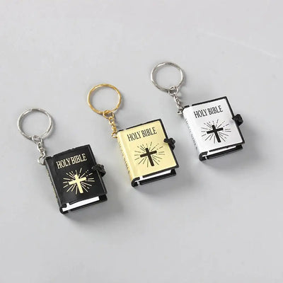 Miniature Holy Bible Keychain